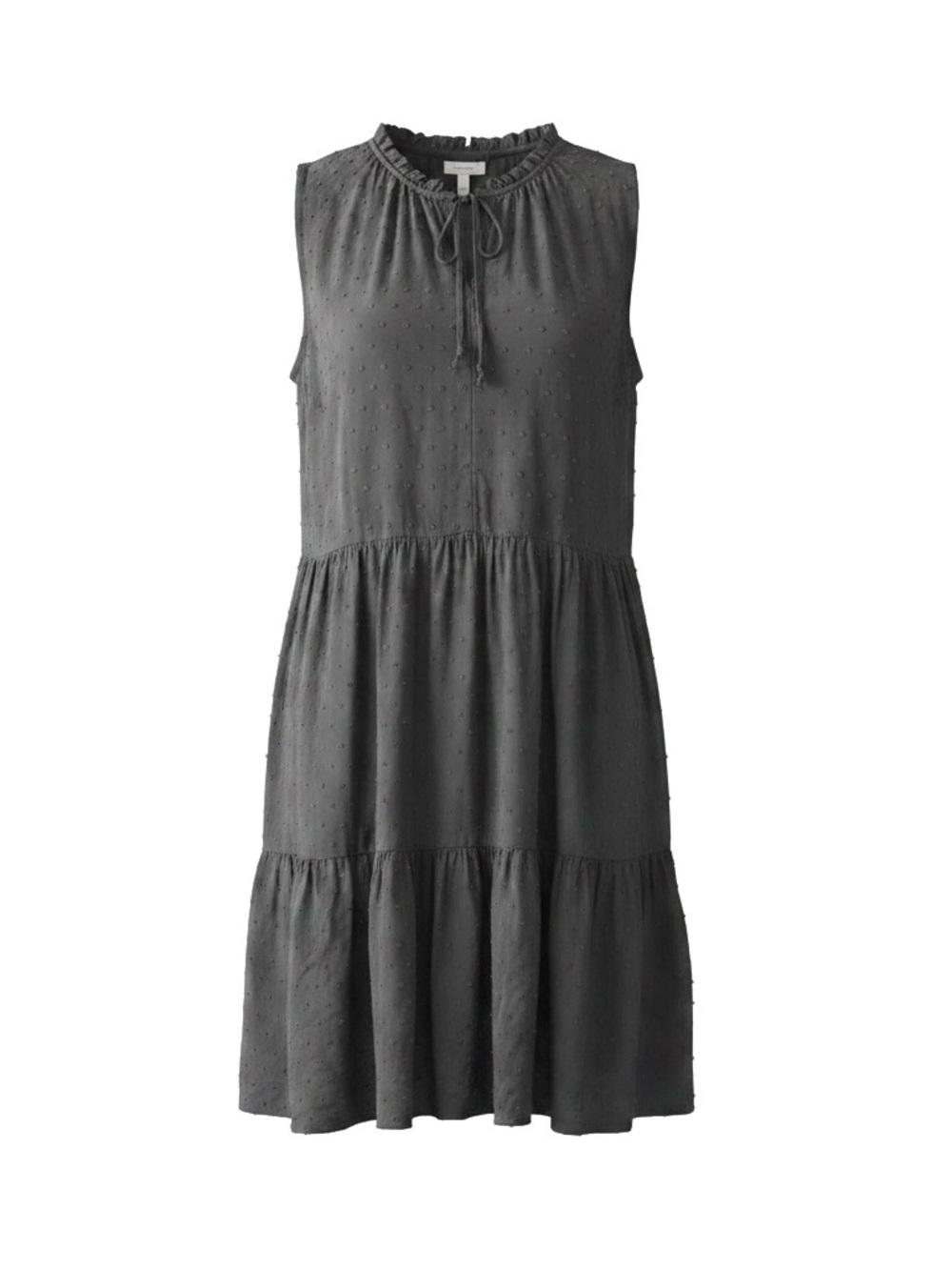 Old Navy Sleeveless Charcoal Tiered Viscose Rayon Sleeveless Dress Size S